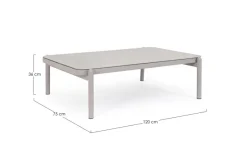 Clearance Bizzotto TAVOLINO IN CORDA MOON WG24 - FLORENCIA