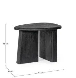 Sale Bizzotto TAVOLINO IN LEGNO NERO - ZACATECAS