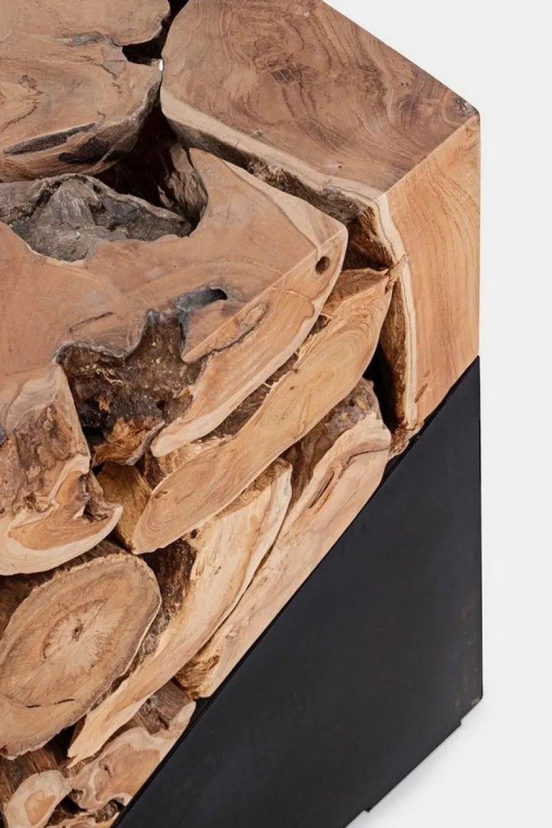 Outlet Bizzotto TAVOLINO IN LEGNO 40X40 - GRENADA