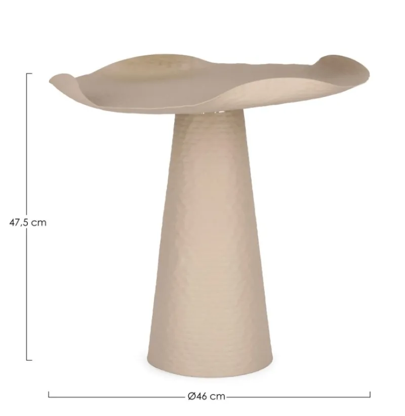 Best Bizzotto TAVOLINO IN METALLO BEIGE - LALITA