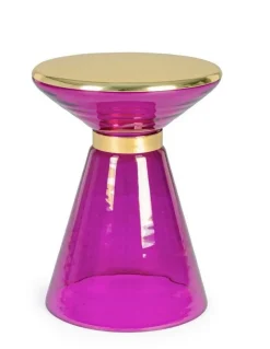 Outlet Bizzotto TAVOLINO IN VETRO LILIAC D36 - MERIEL