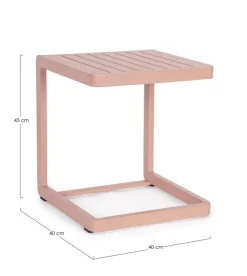 Hot Bizzotto TAVOLINO KONNOR 40X40 ROSE