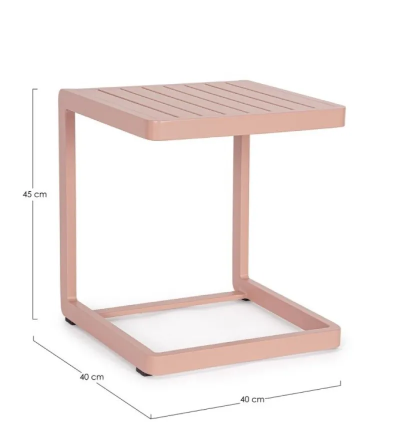 Hot Bizzotto TAVOLINO KONNOR 40X40 ROSE