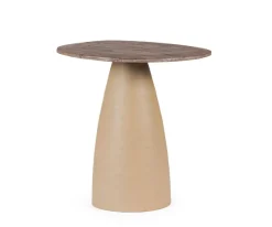 Best Bizzotto TAVOLINO STANLEY TOP RUSTIC BROWN 50