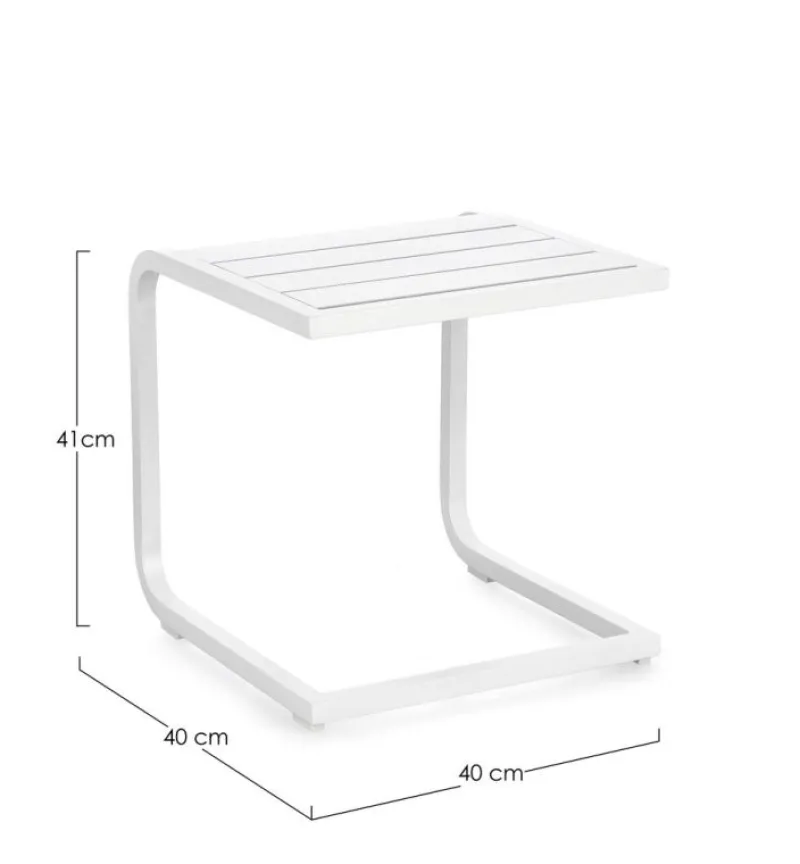 New Bizzotto TAVOLINO TAYLOR 40X40 BIANCO
