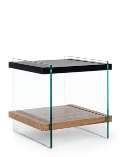 Best Bizzotto TAVOLINO 50X50 NERO - LINE WOOD