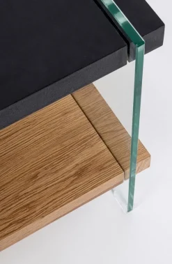 Best Bizzotto TAVOLINO 50X50 NERO - LINE WOOD