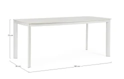 Hot Bizzotto TAVOLO ALCORA 180X90 BIANCO