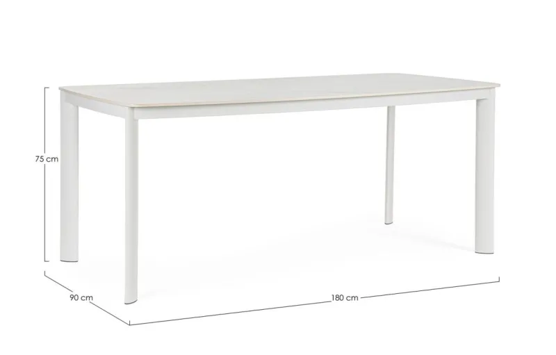 Hot Bizzotto TAVOLO ALCORA 180X90 BIANCO
