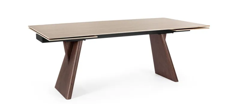 New Bizzotto TAVOLO ALL. MAIKKI 200/300X100 NOCE/TRAV