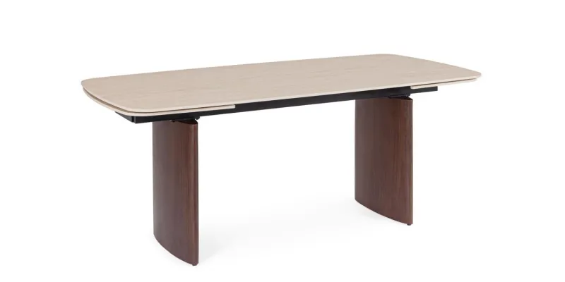 Best Bizzotto TAVOLO ALL. MAILIS 180/260X90 NOCE/TRAV.