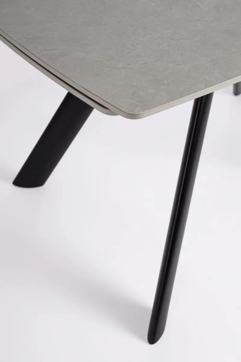 Best Bizzotto TAVOLO ALL. RAILI 119.5/180X85 NERO/GRIG