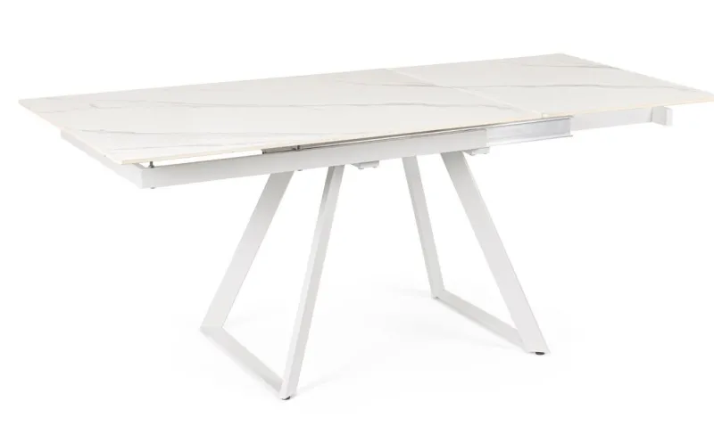 New Bizzotto TAVOLO ALL. REETA 120/180X90 BIANCO/BIAN