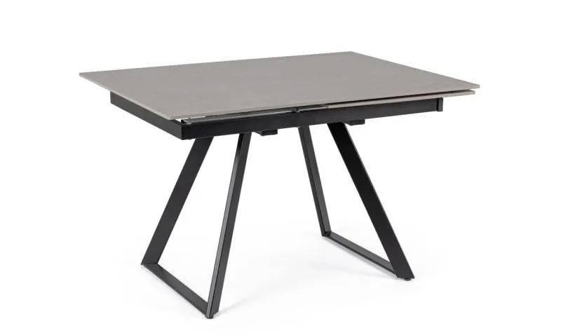 Sale Bizzotto TAVOLO ALL. REETA 120/180X90 NERO/GRIGIO