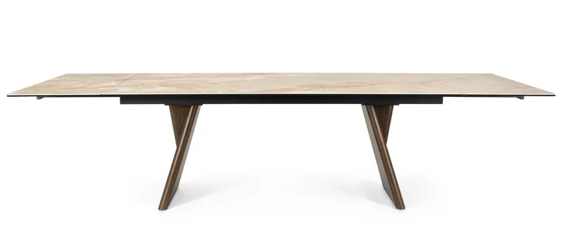 Outlet Bizzotto TAVOLO ALL.MAIKKI 200/300X100 NOCE/ONICE