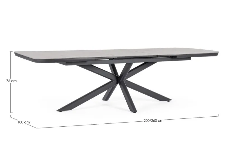 Sale Bizzotto TAVOLO ALL.PASCAL 200-260X100 ANTR JX55