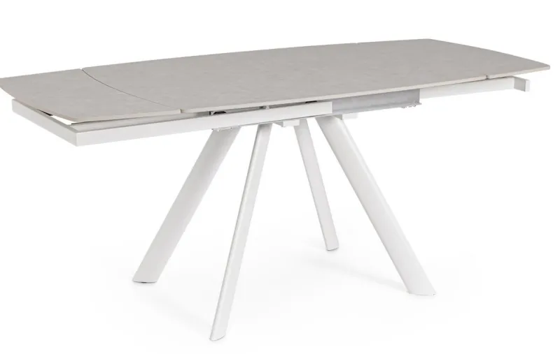Sale Bizzotto TAVOLO ALL.RAILI 119.5/180X85 BIANC/GR C