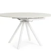 Discount Bizzotto TAVOLO ALL.RAUNI D87/135 BIANCO/BIANCO