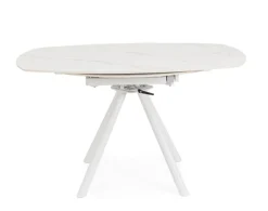 Discount Bizzotto TAVOLO ALL.RAUNI D87/135 BIANCO/BIANCO
