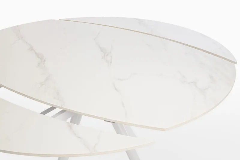 Discount Bizzotto TAVOLO ALL.RAUNI D87/135 BIANCO/BIANCO