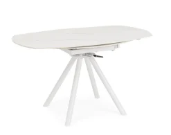 Discount Bizzotto TAVOLO ALL.RAUNI D87/135 BIANCO/BIANCO