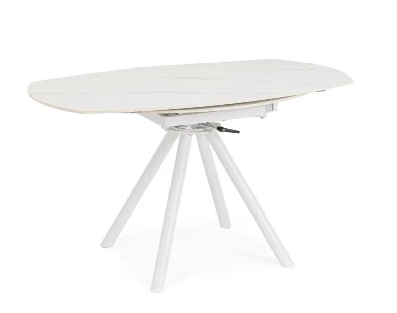 Discount Bizzotto TAVOLO ALL.RAUNI D87/135 BIANCO/BIANCO