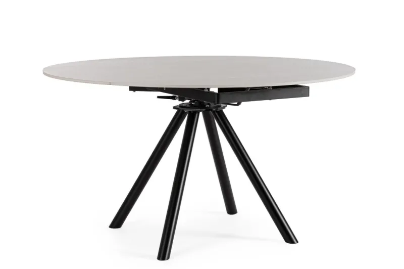 New Bizzotto TAVOLO ALL.RAUNI D87/135 NERO/GRIG.CHIAR