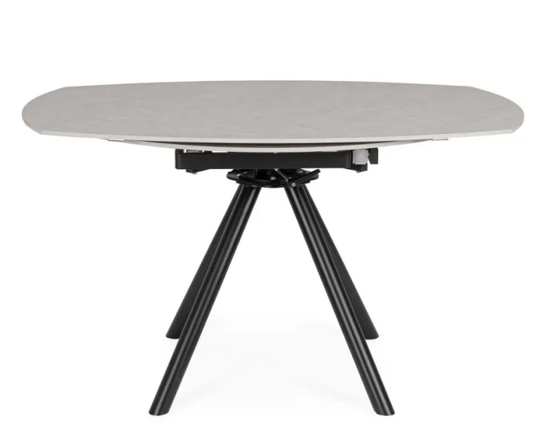 New Bizzotto TAVOLO ALL.RAUNI D87/135 NERO/GRIG.CHIAR