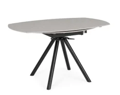 New Bizzotto TAVOLO ALL.RAUNI D87/135 NERO/GRIG.CHIAR