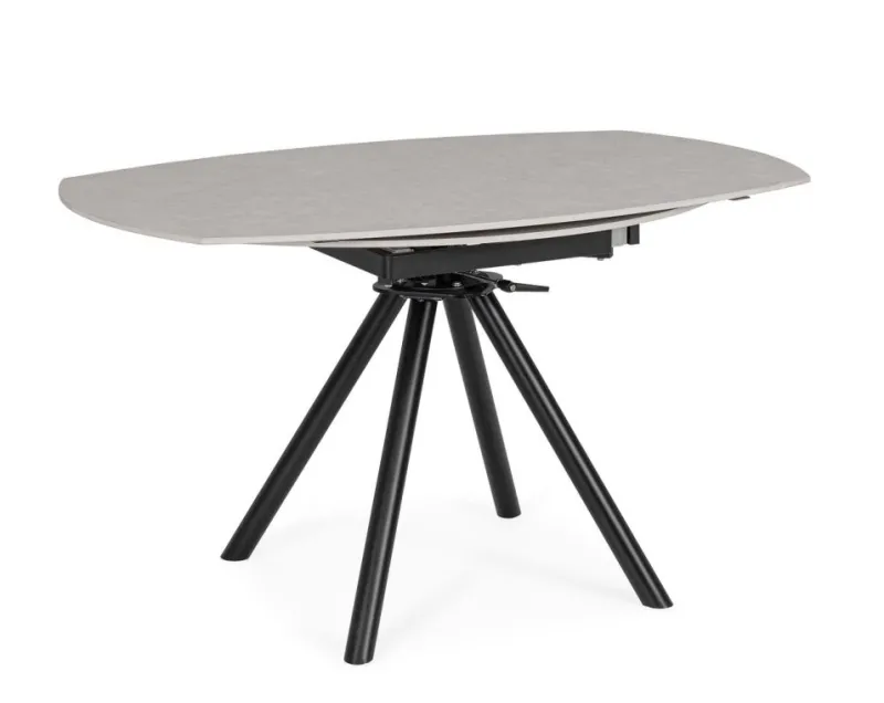 New Bizzotto TAVOLO ALL.RAUNI D87/135 NERO/GRIG.CHIAR