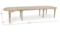New Bizzotto TAVOLO ALLUNGABILE IN LEGNO - BEDFORD