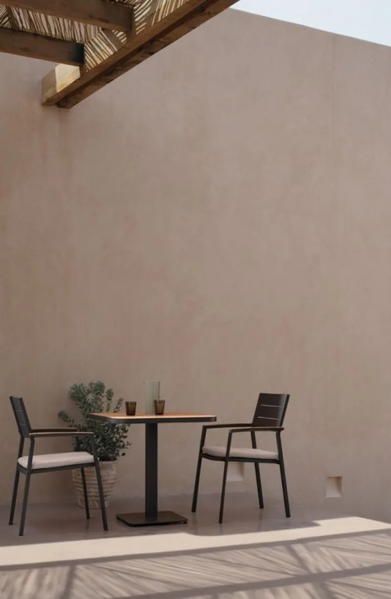 Hot Bizzotto TAVOLO BELMAR 75X75 ANTRACITE YK13