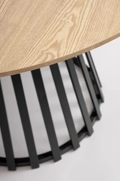 Online Bizzotto TAVOLO CILLIAN D120 NERO/NATURAL