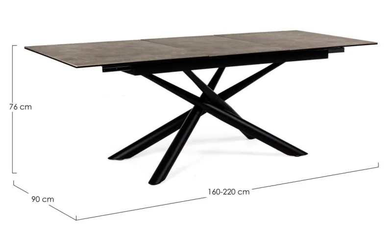 Outlet Bizzotto TAVOLO CON PIANO IN CERAMICA - SEYFERT