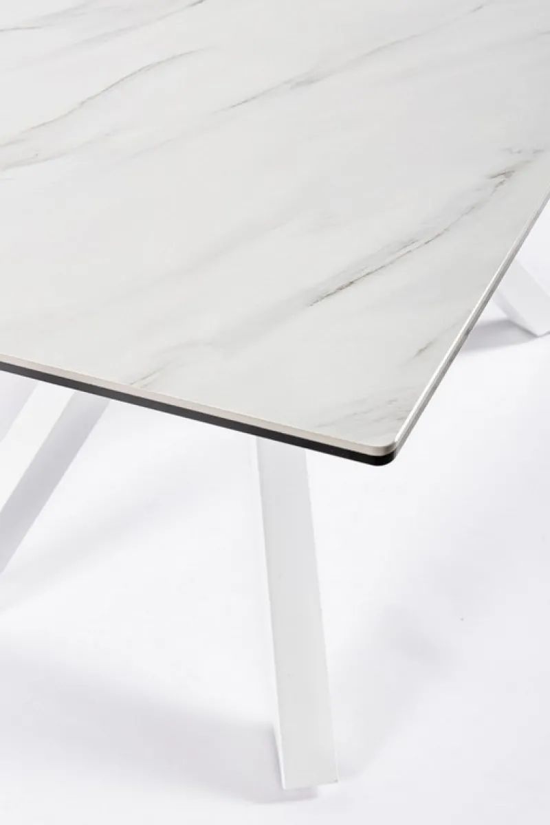 Sale Bizzotto TAVOLO CON PIANO IN CERAMICA BIANCO - SEAN