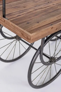 Bizzotto TAVOLO ESPOSITORE IN LEGNO CON RUOTE