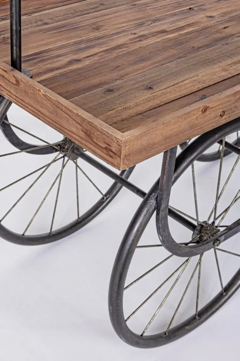 Bizzotto TAVOLO ESPOSITORE IN LEGNO CON RUOTE