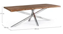 Discount Bizzotto TAVOLO FISSO IN LEGNO - ARKANSAS