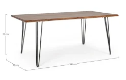 Outlet Bizzotto TAVOLO FISSO IN LEGNO - BARROW