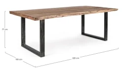 Discount Bizzotto TAVOLO FISSO IN LEGNO 220X100 - NOTTINGHAM