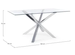 New Bizzotto TAVOLO FISSO IN VETRO - MAY