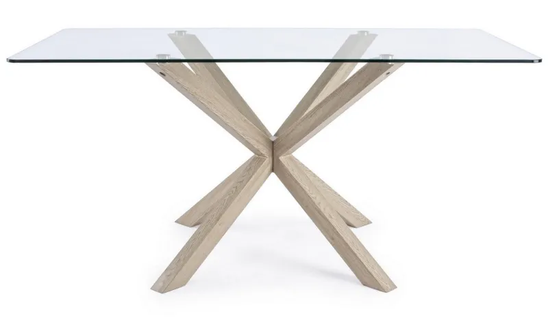 Online Bizzotto TAVOLO FISSO IN VETRO - MAY