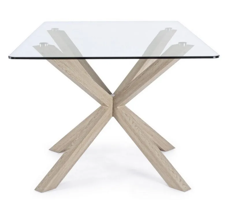 Online Bizzotto TAVOLO FISSO IN VETRO - MAY