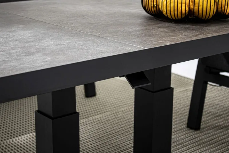 Discount Bizzotto TAVOLO IN ALLUMINIO ANTRACITE JX55 - TRUMAN