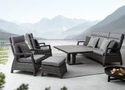 Discount Bizzotto TAVOLO IN ALLUMINIO ANTRACITE JX55 - TRUMAN