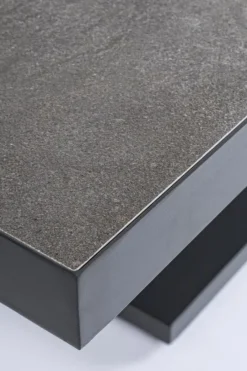 Discount Bizzotto TAVOLO IN ALLUMINIO ANTRACITE JX55 - TRUMAN