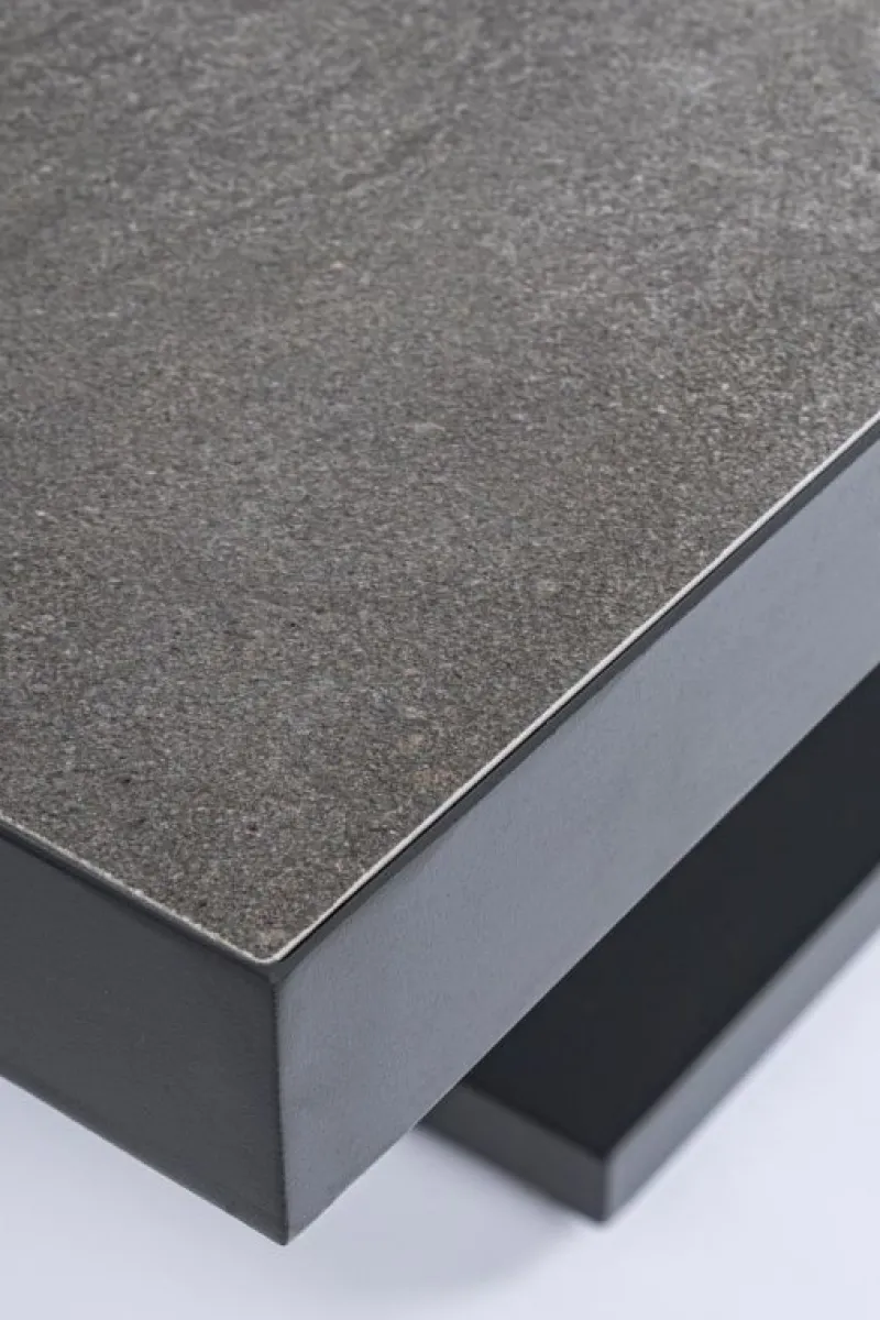 Discount Bizzotto TAVOLO IN ALLUMINIO ANTRACITE JX55 - TRUMAN