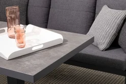 Discount Bizzotto TAVOLO IN ALLUMINIO ANTRACITE JX55 - TRUMAN