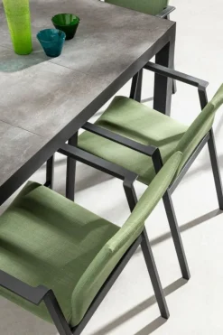 Clearance Bizzotto TAVOLO IN ALLUMINIO ANTRACITE JX55 - MASON