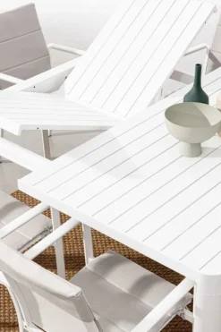 Bizzotto TAVOLO IN ALLUMINIO BIANCO CX21 - KIPLIN